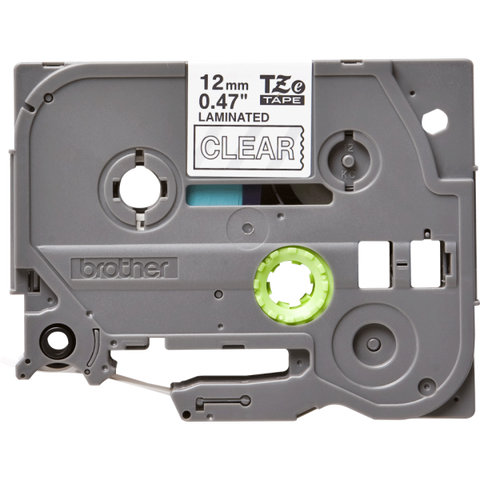 BROTHER TZE135 NASTRO 12MM TRASPARENTE STAMPA BIANCO
