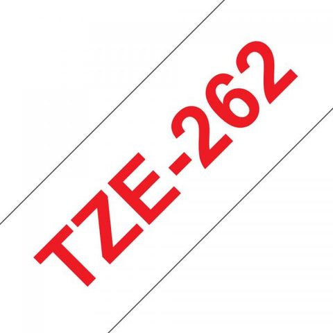 BROTHER TZE262 NASTRO TZ ROSSO / BIANCO