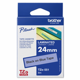 BROTHER TZE551 NASTRO TZ 24MM COLORE BLU STAMPA NERO