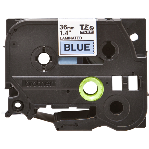 BROTHER TZE561 NASTRO LAMINATO 36MM X 8MT COLORE BLU STAMPA BLACK