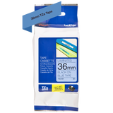 BROTHER TZE561 NASTRO LAMINATO 36MM X 8MT COLORE BLU STAMPA BLACK