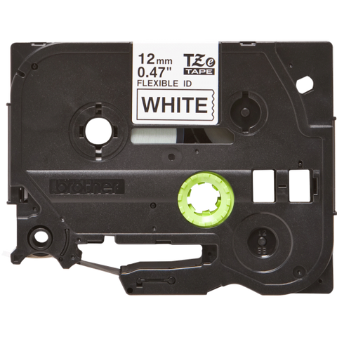 BROTHER TZEFX231 NASTRO PER STAMPANTE A TRASFERIMENTO TERMICO 12MM x 8MT COLORE BIANCO STAMPA NERO