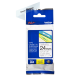 BROTHER TZE151 NASTRO 24MM TRASPARENTE STAMPA NERO