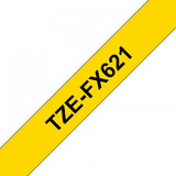 BROTHER TZE-FX621 NASTRO TZ 9MMx8MT COLORE GIALLO STAMPA NERO