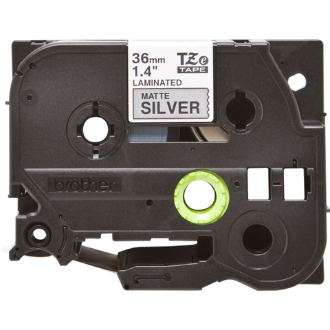 BROTHER TZ-M961 NASTRO 36MM X 8MT COLORE ARGENTO OPACO STAMPA NERO (TZEM961)