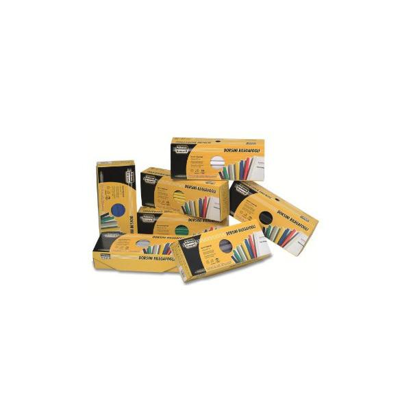 FELLOWES DORSINO IN PLASTICA DIAMETRO 8 mm LUNGHEZZA 297 mm RILEGATURA 1/40 FOGLI COL. BLU CONF 50 Pz.