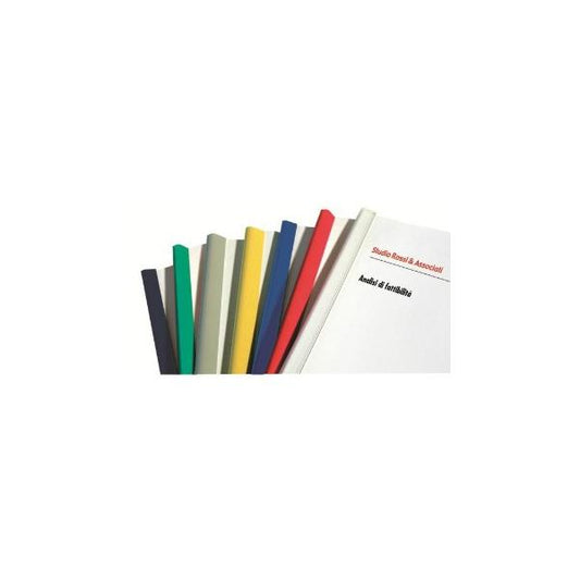 FELLOWES DORSINO IN PLASTICA DIAMETRO 8 mm LUNGHEZZA 297 mm RILEGATURA 1/40 FOGLI COL. BLU CONF 50 Pz.