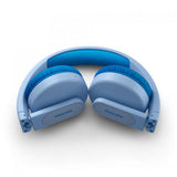 PHILIPS CUFFIE CON MICROFONO WIRELESS PER BAMBINI VOLUME LIMITATO 4 COLORI DI LUCE BLU