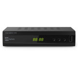 TELESYSTEM TS6822 DECODER TWIN TUNER DIGITALE TERESTRE DVB-T2 HEVC USB COLORE NERO