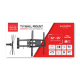 SUPERIOR SUPSTV003 STAFFA DA PARETE ORIENTABILE PER TV 32"-55" FULL MOTION EXTRA SLIM 35KG BALCK