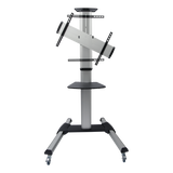 Deltaco ARM-0450 Supporti a parete per TV 177,8 cm [70] Pavimento Nero (DELTACO Office - vogn med hjul)