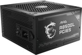 MSI MAG A850GL PCIE5 - Netzteil (intern) - ATX12V 3.0 - EPS12V - 80 PLUS Gold - Wechselstrom 100-240 V - 850 Watt - aktive PFC (306-7ZP8A11-CE0)