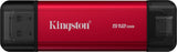 Kingston Technology 512GB Tragbare SSD mit Dual USB-A/C, bis zu 1050MB/s USB 3.2 Gen 2 (SPSD/512GB)