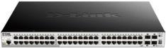 D-Link DGS 1510-52XMP - Switch - L3 - Smart - 48 x 10/100/1000 (PoE+) + 4 x 10 Gigabit SFP+ - Desktop, an Rack montierbar - PoE+ (370 W)