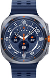 Samsung Galaxy Watch Ultra - 47 mm - Titanium Blue - intelligente Uhr mit Marineband - Gummi - Blau - Bandgre: S/M/L - Anzeige 3.73 cm (1.5") (SM-L705FZB2DBT)