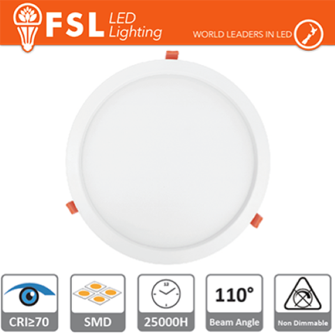 LUCE CALDA - 3000K DOWNLIGHT LED IP20 3W 3000K 160LM 110 FORO:75MM