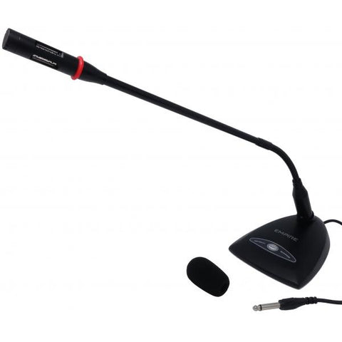 NILOX MICROFONO DA TAVOLO USB E JACK 3.5 - 6,3mm NERO