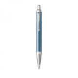 PARKER IM PREMIUM BLU GREY CT PENNA A SFERA A SCATTP PUNTA 1 MM FUSTO IN ALLUMINIO ANODIZZATO INCHIOSTRO BLU