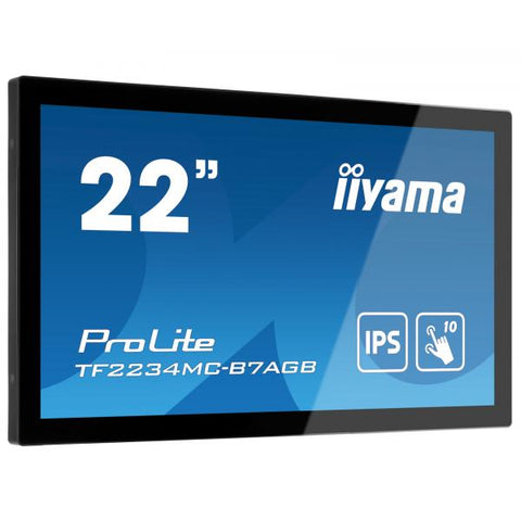 iiyama ProLite TF2234MC-B7AGB monitor touch screen 54,6 cm (21.5") 1920 x 1080 Pixel Multi-touch Multi utente Nero
