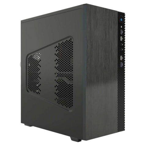 CASE ITEK MICRO ATX "SMALLCOM-B" MINI TOWER 2*USB2, 2*USB3, NO ALIM. BRUSHED - ITOCSCB122
