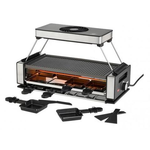 Unold 48785 griglia per raclette 8 persona(e) 1200 W Nero, Acciaio inox