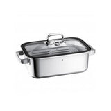 WMF Vitalis casseruola per arrosto 3,5 L Vetro, Silicone, Acciaio inossidabile