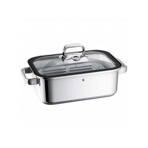 WMF Vitalis casseruola per arrosto 3,5 L Vetro, Silicone, Acciaio inossidabile