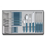 Victorinox Swiss Modern set di posate 24 pz Blu