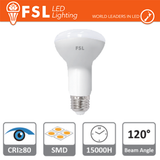 R63 - 8W 6500K 630LM >120 63X102MM CRI80 E27 25.000H