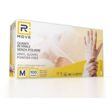 1Conferencia. da 100pz Tg.M- RMove Guanti Vinyl Clear Uso Medico Senza Polvere