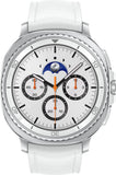 Samsung Galaxy Watch8 Classic - 46 mm - intelligente Uhr mit hybrid band - Hybrid-Eco-Leder - Bandgre: S/M/L - Anzeige 3.4 cm (1.34") (SM-L500NZWADBT)