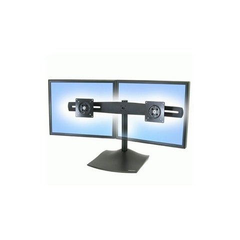 Ergotron DS Series DS100 Dual Monitor Desk Stand, Horizontal 61 cm (24") Nero