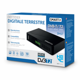ATLANTIS SM20-DH17 SMARTIX RICEVITORE DIGITALE TERRESTRE DVBT e DVBT2 HD MPEG-2, MPEG-4/H.264, HEVC/H.265 10bit