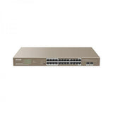TENDA TEG1126P-24-410W SWITCH DI RETE NON GESTITO CHASSIS RACK 1U 24 PORTE RJ-45 GIGABIT ETHERNET SUPPORTO POE