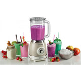 ARIETE 583 FRULLATORE VINTAGE CON TAZZA IN VETRO DA 1.5 LITRI 4 LAME IN ACCIAIO INOX 4 VELOCIT + PULSE 1000 W BEIGE