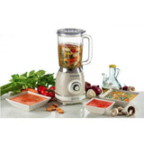 ARIETE 583 FRULLATORE VINTAGE CON TAZZA IN VETRO DA 1.5 LITRI 4 LAME IN ACCIAIO INOX 4 VELOCIT + PULSE 1000 W BEIGE