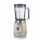 ARIETE 583 FRULLATORE VINTAGE CON TAZZA IN VETRO DA 1.5 LITRI 4 LAME IN ACCIAIO INOX 4 VELOCIT + PULSE 1000 W BEIGE