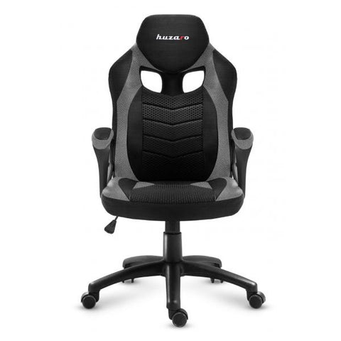 Huzaro FORCE 2.5 GREY MESH Poltrona per gaming Seduta in rete Nero, Grigio