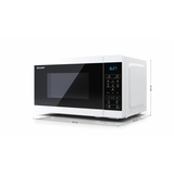 Sharp YC-MS02E-W forno a microonde Superficie piana Solo microonde 20 L 800 W Nero, Bianco