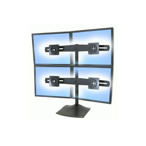 Ergotron DS Series DS100 Quad Monitor Desk Stand 61 cm (24") Nero