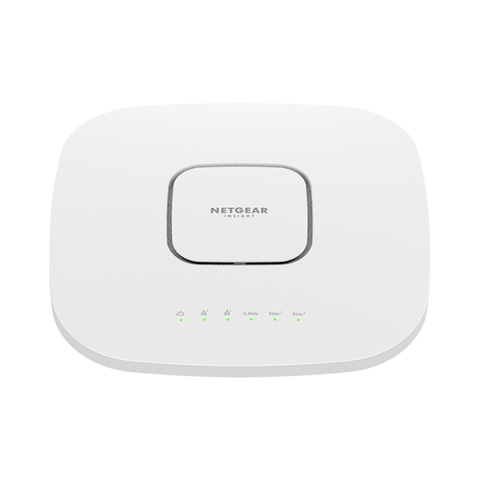 NETGEAR Insight Cloud Managed WiFi 6 AX6000 Tri-band Multi-Gig Access Point [WAX630] 6000 Mbit/s Bianco Supporto Power over Ethernet [PoE] (WAX630 Insight Mgd WiFi 6 - AX6000 WAX630, 6000 Mbit/s, - 1