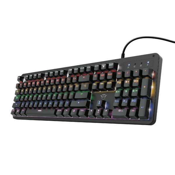 TRUST GXT 863 MAZZ MECHANICAL TASTIERA GAMING RGB 14 COLORI