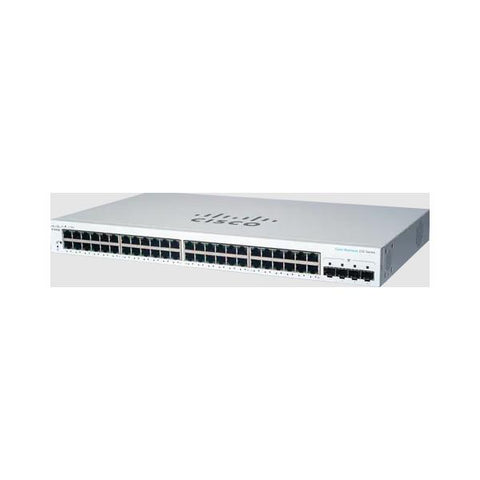 Cisco CBS220-48T-4G Gestito L2 Gigabit Ethernet (10/100/1000) Soporte de alimentación a través de Ethernet (PoE) 1U Blanco 