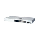 CISCO BUSINESS 220 CBS220-24T-4G SWITCH GESTITO L2 24 x 10/100/1000 + 4 x Gigabit SFP (uplink) MONTABILE A RACK BIANCO