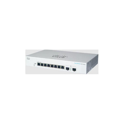 CISCO BUSINESS 220 SERIES CBS220-8T-E-2G-EU SWITCH GESTITO L2 8 x 10/100/1000 + 2 x Gigabit SFP (uplink) MONTABILE SU RACK