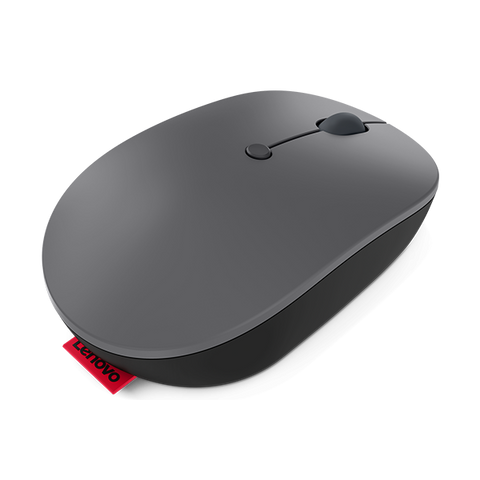 Lenovo Go, Ambidestro, Ottico, RF Wireless, 2400 DPI, Nero, Grigio