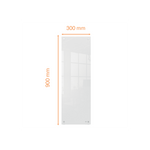 Nobo 1915604 lavagna Vetro (Nobo Small Glass Whiteboard Panel 300x900mm White 1915604 DD)