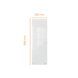 Nobo 1915604 lavagna Vetro (Nobo Small Glass Whiteboard Panel 300x900mm White 1915604 DD)