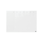 Nobo 1915602 lavagna 430 x 560 mm Vetro Magnetico (Nobo Glass Weekly Planner Whiteboard 430x560mm White 1915602 DD)