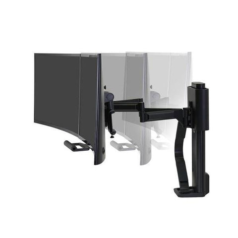 Ergotron TRACE 45-631-224 Supporti a parete per TV 68,6 cm [27] Scrivania Nero (TRACE DUAL MONITORS PANEL CLAMP - MATTE BLACK)